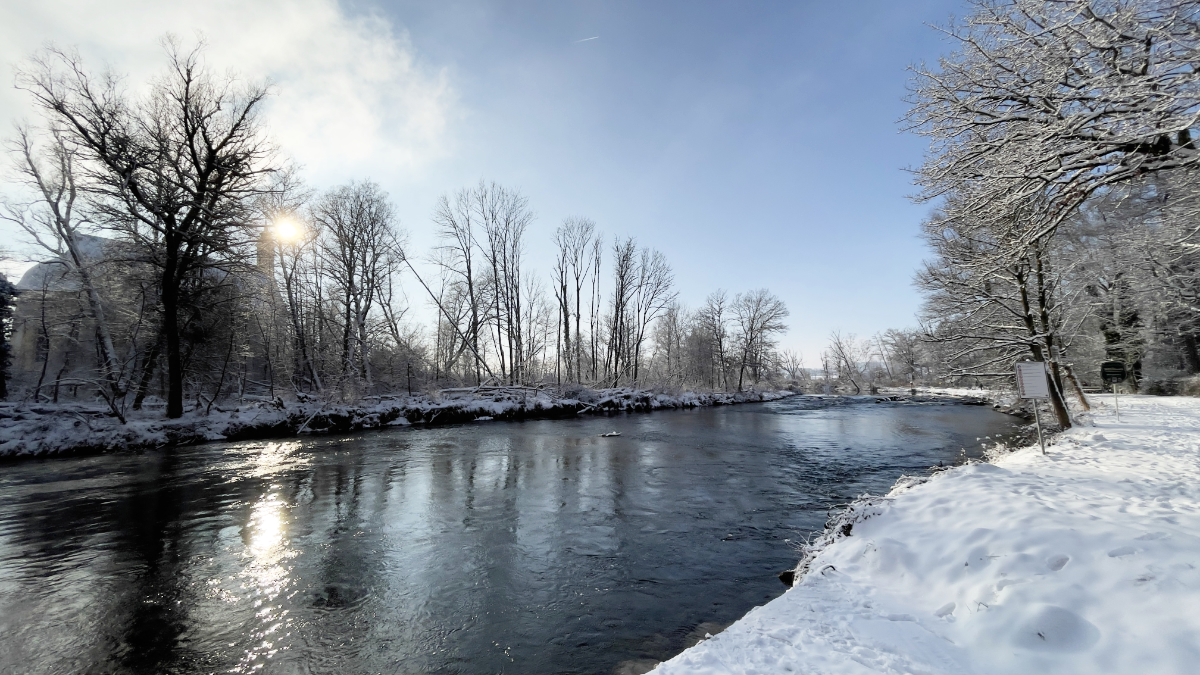 Winterliche Impressionen an der Amper in Grafrath